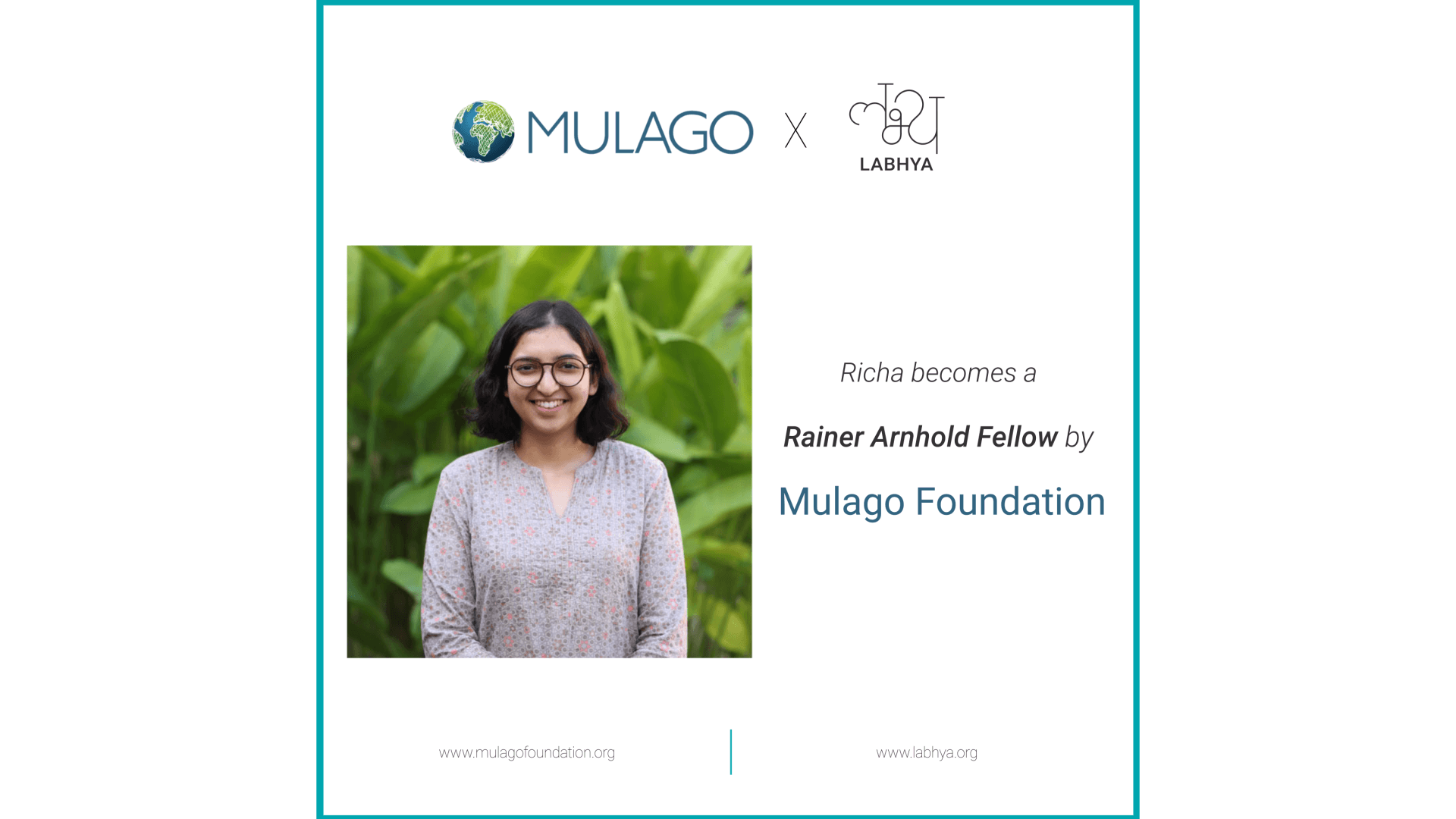 Labhya has been awarded the prestigious Rainer Arnhold Fellowship making us the first-ever Social Emotional Learning & well-being focused organization to be supported by the Mulago Foundation